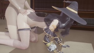 Beautiful White Witch - 3D Hentai - (Uncensored)