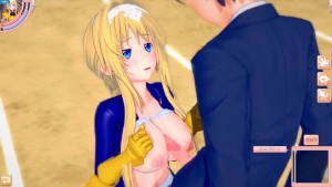 【エロゲーコイカツ！】ソードアートオンライン(SAO) アリス3DCG巨乳アニメ動画[Hentai Game Koikatsu! Alice(Anime 3DCG Video)]
