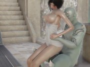 3D ANIMATED HENTAI monster attacks at the bath house part 2