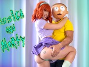 RICK &amp; MORTY - 'Morty Finally Get's to Give Jessica His Pickle! And Glaze Her Face!'